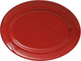 Tuxton Concentrix Oval Platter 13-3/4x10-1/2, 6 Pieces