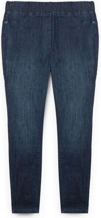 Fiorella Rubino Donkergrijze denim jeggings - Dames - Skinny Jeans - Blauw - XL - Denim - Jeans