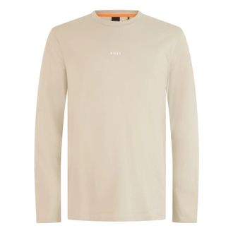 HUGO BOSS Tops, Heren, Beige, XL, Katoen, TChark Long Sleeve T-Shirt
