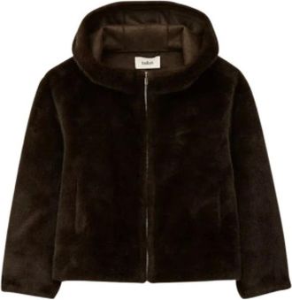 BA&SH Chaqueta corta de piel sint&eacute;tica - Jackets - Mujer - Marr&oacute;n - M