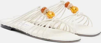 Jimmy Choo London Lova beaded leather sandals