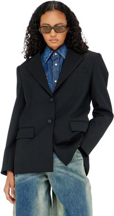 Diesel Blazer in wool blend - Jackets - Woman - Black