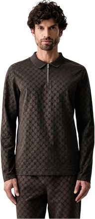 Joop Longsleeve - Heren - Longsleeves - Bruin - L - Katoen - Tops