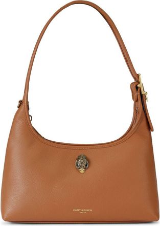 Kurt Geiger Kurt Leather Shoulder Bag in Open Brown at Nordstrom