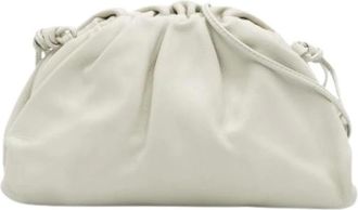 Bottega Veneta Pre-owned Clutches, female, White, Size: ONE SIZE Pre-owned Leather Crossbody Bag