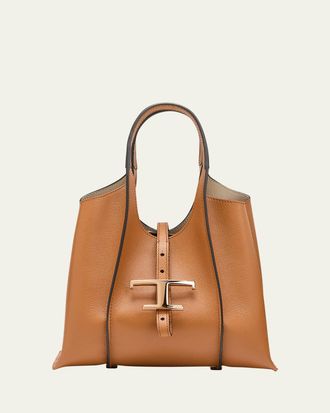 Tod's Mini Leather T Timeless Tote Shopping Bag