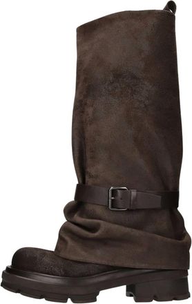 Elena Iachi Chopper Boots - Dames - Hoge Laarzen - Bruin - 36 EU - Leer - Schoenen