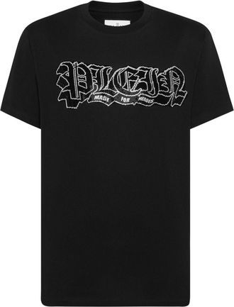 Philipp Plein logo-embellished cotton T-shirt - men - Cotton - XXXXL - Black