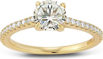 Glaze Jewelry Round Moissanite Ring in Gold at Nordstrom Rack, Size 6