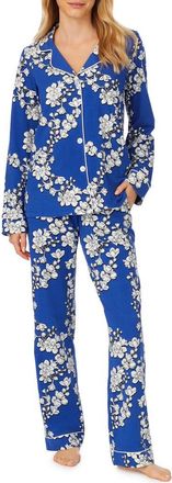 Bedhead Pajamas Navy Shadow Blossom Organic Cotton Classic Pajamas at Nordstrom, Size X-Small