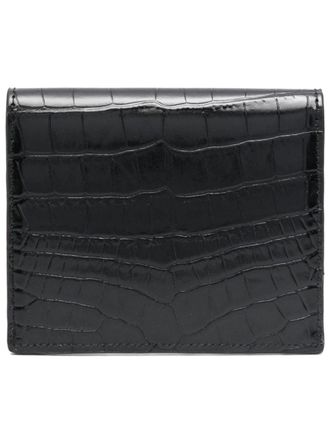 Toteme Leather with T-Lock Hardware Card Case - Black