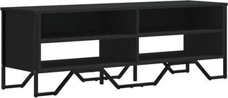 vidaXL Tv Cabinet Black 122x34x41 cm Engineered Wood Vidaxl