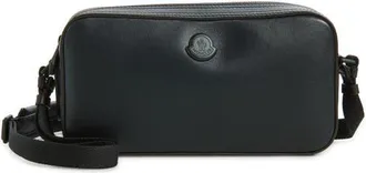 Moncler Carlo Leather Crossbody Bag in Black at Nordstrom