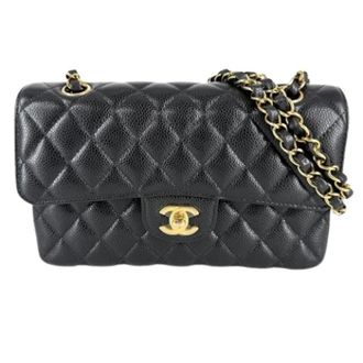 Chanel Pre-owned Vintage Schoudertas - Dames - Pre-owned - Zwart - Maat: ONE Size Leer