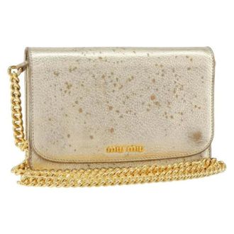 Miu Miu Borsa a spalla in pelle Pre-owned - - Pre-owned - Donna - Giallo - ONE SIZE