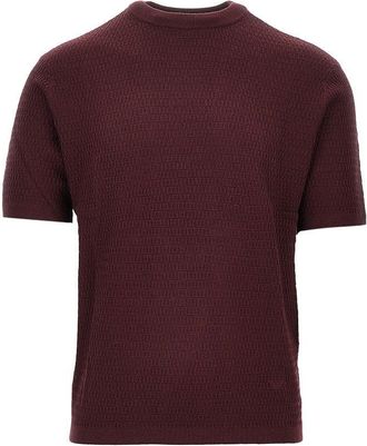 Emporio Armani Virgin wool knitted T-shirt Man XL