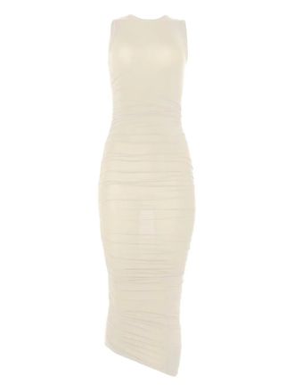 Wolford drape midi dress - women - Polyamide/Elastane - M - Neutrals