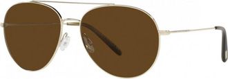 Oliver Peoples Womens OV1286S-503557-61 OV1286S 61 503557 Airdale Sunglasses - Gold - One Size