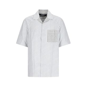 Jacquemus Short Sleeve Shirts, male, Multicolor, Size: XL La Chemise Romarin MC