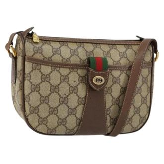 Gucci Pre-owned Cross Body Bags, female, Beige, Size: ONE SIZE Pre-owned Plastic Cross Body Bag