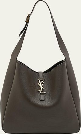 Saint Laurent Le 5 A 7 Large Shoulder Bucket Bag in Smooth Leather