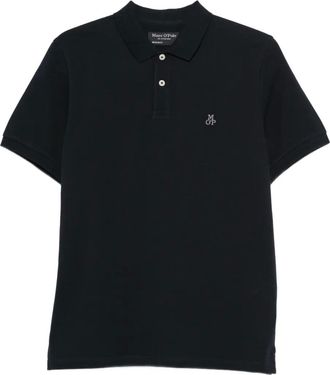 Marc O'Polo Piqu&eacute; buttoned polo shirt - men - Organic Cotton - M - Black