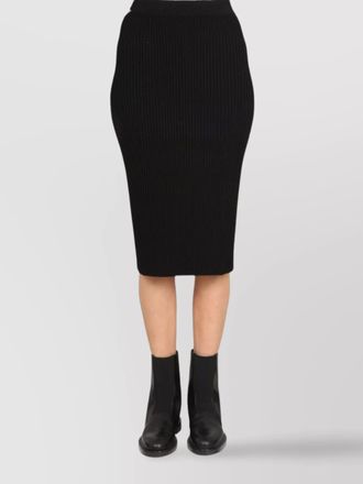 Helmut Lang ribbed one-shoulder pencil skirt