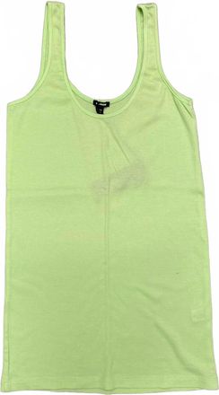 Monrow Womens Classic Layer Tank In Lime