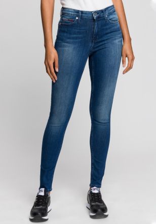 Tommy Jeans Nora Mid Rise Skinny Fit mit Tommy Jeans Logo-Badge & Stickereien