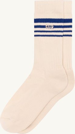 Autry JACQUARD STRIPED SOCKS WITH LOGO UNISEX