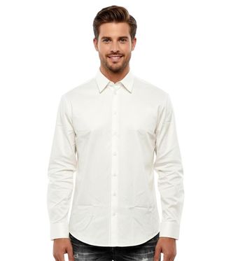 Dsquared2 White Regular Solid Shirt