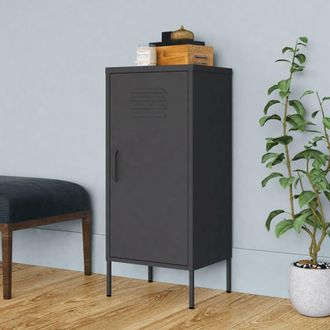 Berkfield Home Storage Cabinet Anthracite 42.5x35x101.5 cm Steel in Black