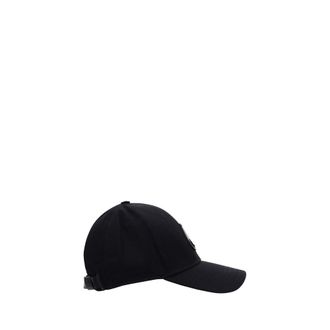 Moose Knuckles MOM31MA534283BB Cotton Logo Baseball Cap - Black