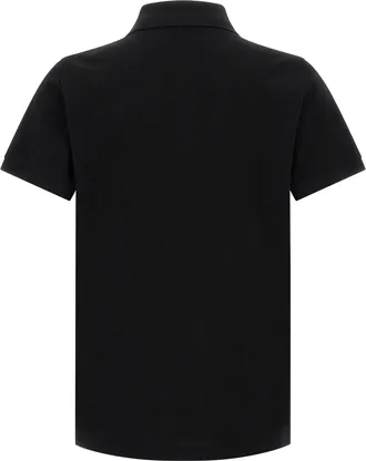 Fendi Logo Embroidered Polo Shirt - Black