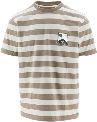Emporio Armani Striped T-shirt with EA Club patch Man S