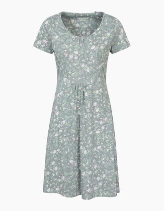 Mountain Warehouse Womens Mountain Warehouse Womens/Ladies Essentials Lora Floral Skater Dress - Green - Size: 12