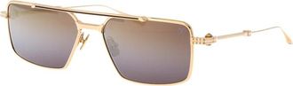 Valentino Garavani V-Sei Zonnebril - unisex - Zonnebrillen - Geel - 58 MM - Accessoires