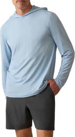 Faherty Shorelite UPF Water Repellent Hoodie in Blue Breeze at Nordstrom Rack, Size Xx-Large