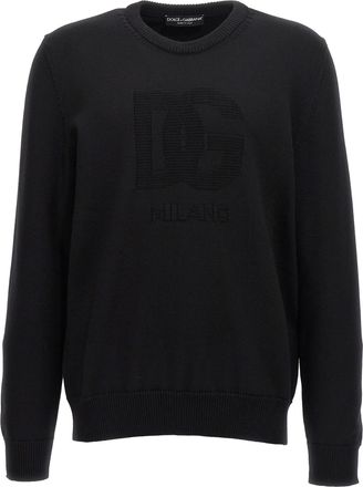 Dolce & Gabbana Dg Logo Detailed Crewneck Jumper