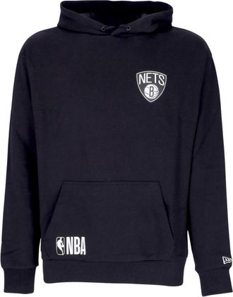 New Era NBA Half Logo Oversized Hoodie - Heren - Hoodies - Zwart - S - Katoen - Hoodies & sweatvesten