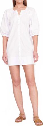 Staud Mini Vincent Dress In White
