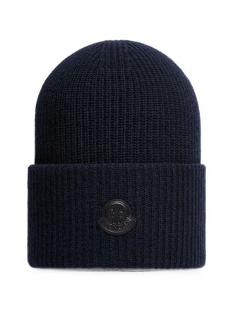 Moncler Hat Wool Blue
