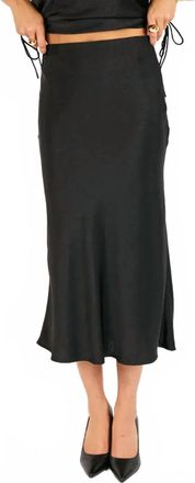 Sadie & Sage Ceremony Midi Skirt In Black
