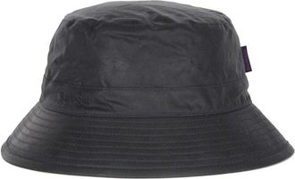 Barbour Navy Wax Emmerhoed Waterdicht Katoen - Dames - Hoeden - Blauw - L - Katoen - Accessoires