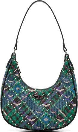 Zadig&Voltaire Z Night Out Plaid-pattern Shoulder Bag