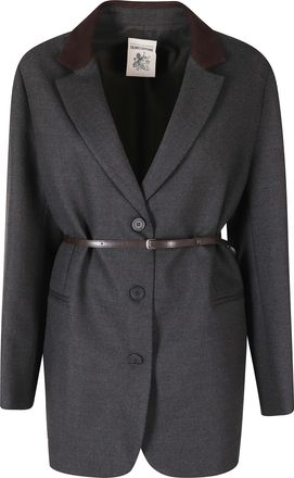 Semicouture Anthracite Christobel Flannel Jacket