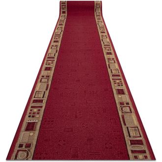 RugsX Runner anti-slip JENA maroon 100cm red 100x700 cm