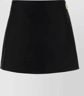 Balenciaga silk wool wallet skort