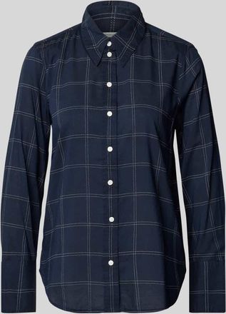 Tom Tailor Regular Fit Hemdbluse aus Baumwoll-Mix in Marine, Größe 34