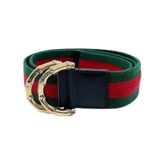 Gucci Vintage, unisex, Veelkleurig, ONE Size, Nylon, Pre-owned Canvas Belt